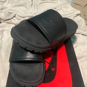 Black Mens Gucci Slides